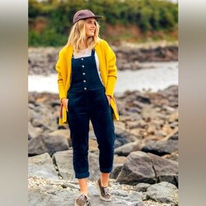 Passenger Tiaga Cord Dungarees Deep Navy Overalls Size XL